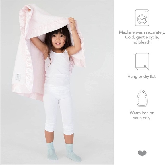 Little Giraffe Baby Blanket Chenille Satin Trim Stroller Blanket two tone - Picture 9 of 10